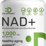 Deal Supplement NAD+ Women & Men Promote Energy, Anti-Aging Cell Regeneration 1000mg 120 Veggie Caps