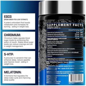 Nutrex Lipo 6 Nighttime Fat Burner Melatonin Sleep Aid & Weight Loss Diet Pills - Görsel 2