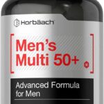 Horbaach Mens Multivitamin 50 Plus 60 Caplet Calcium Magnesium Molybdenum Vitamin A, B, C, D & E 50+