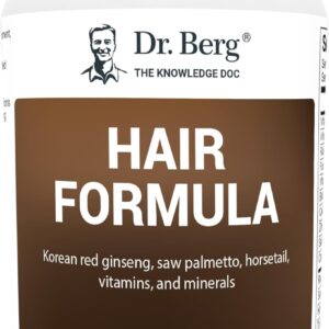 Dr. Berg All-in-One Vitamins for Hair Skin & Nails with Biotin Saw Palmetto DHT Blocker 90 Caps
