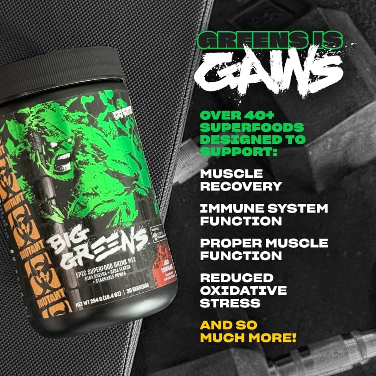 Mutant Big Greens Sea Greens Reds Antioxidants phytonutrients 1000mg spirulina Probiotic 294 gr - Görsel 2