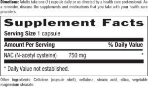 Country Life NAC N-Asetil Sistein 750 mg, 30 Vegan Kapsül - Görsel 3