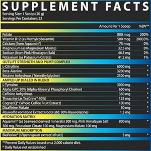 Nutrex Outlift Amped High-Impact PreWorkout - Görsel 3