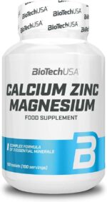 BioTech USA Calcium Zinc Magnesium Mineral Complex 100 Tablet
