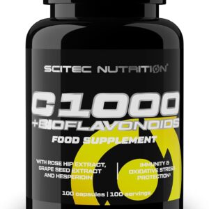 Scitec Nutrition C 1000 + Bioflavonoids Vitamin C Rosehip and bioflavonoids 100 Caps