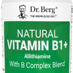 Dr. Berg Natural Vitamin B1 B6 B12 Complex Allithiamine Vitamin B1 Thiamin, Niacin, Folate, Magnesium & More - 60 Caps