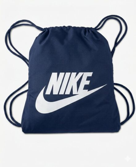 Nike Baskılı Büzgülü Spor Sırt Çantası Lacivert