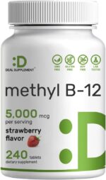 Deal Supplement Methyl B-12 Vitamins 5000 mcg, 240 Tablets