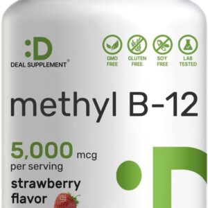 Deal Supplement Methyl B-12 Vitamins 5000 mcg, 240 Tablets