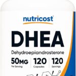 Nutricost DHEA 50mg, 120 Capsules - Gluten Free, Soy Free, Non-GMO