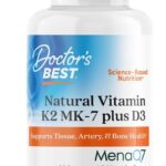 Doctor's Best Natural Vitamin K2 MK-7 Plus D3 180 mcg 60 Veggie Caps