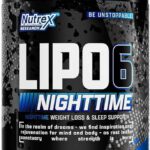 Nutrex Lipo 6 Nighttime Fat Burner Melatonin Sleep Aid & Weight Loss Diet Pills