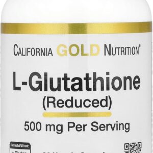 California Gold Nutrition L-Glutathione Glutatyon 500 Mg 30 Caps