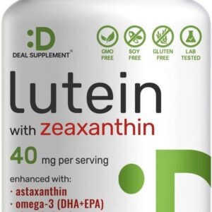 Deal Supplement Lutein and Zeaxanthin 40mg 300 Softgels