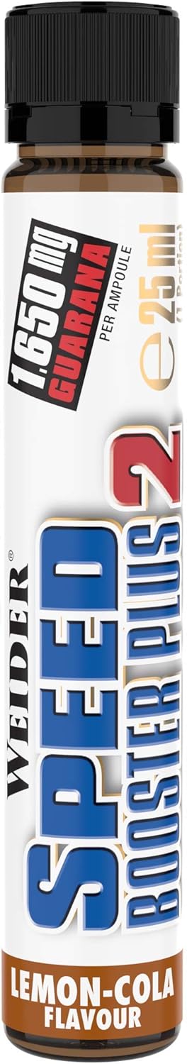 Weider Speed Booster Plus PreWorkout Energy Shot, 20 x 25 ml Lemon-Cola Flavour - Görsel 3