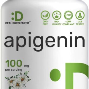 Deal Supplement Apigenin, 100mg Per Serving, 240 Capsules