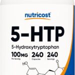 Nutricost 5-HTP 100mg, 240 Vegetarian Capsules (5-Hydroxytryptophan) - Non-GMO & Gluten Free