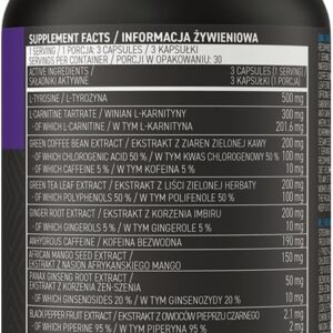 OstroVit Fat Burner+L Carnitine eXtreme 90 capsules