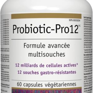Bioclinic Naturals Probiotic Pro (lactobacillus+bifidobacterium) 12 Billion milliards 60 vcaps