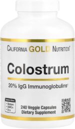 California Gold Nutrition, Colostrum with 20% IgG Immunoglobulins, 240 Veggie Capsules