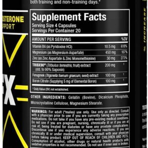 ALLMAX TESTOFX Sport Test Booster Tribulus Fenugreek Boron – 80 Caps