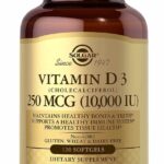 Solgar Vitamin D3 (Cholecalciferol) 250 MCG (10,000 IU) 120 Softgels