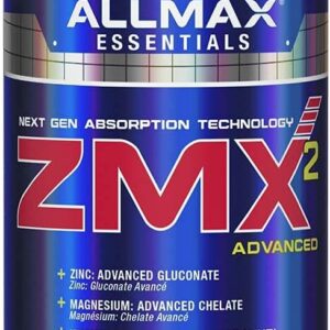 ALLMAX ZMX2 ZMA Advanced Magnesium ,  Zinc , Bisglycinate 90 Caps