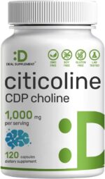 Deal Supplement Cognizin Citicoline Sitikolin CDP Choline 1000mg 120 Caps