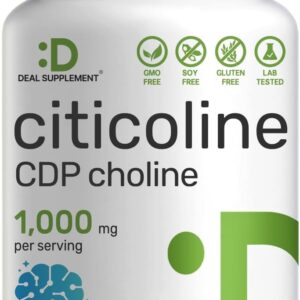 Deal Supplement Cognizin Citicoline Sitikolin CDP Choline 1000mg 120 Caps
