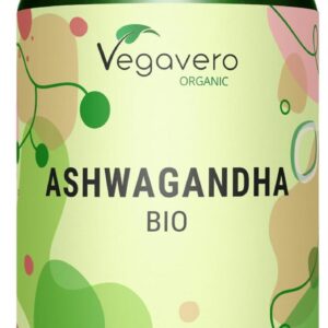 Vegavero Organic Ashwagandha Capsules | 2010 mg Root Powder | 180 Vegan Pills | Standardised 2% Withanolides | Lab-Tested | NO Additives | Vegan