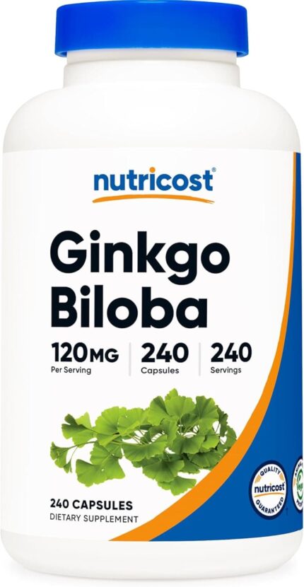 Nutricost Ginkgo Biloba 120 mg 240 Capsules