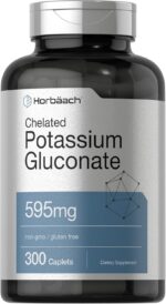 Horbäach Chelated Potassium Gluconate 595 mg 300 Caplets