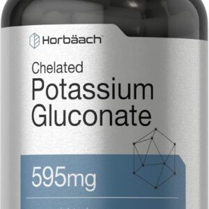 Horbäach Chelated Potassium Gluconate 595 mg 300 Caplets