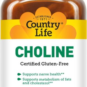 Country Life Choline Nerve Health 266 mg 100 Tablet