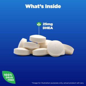 Natrol DHEA 25 mg + Calcium 90 Tablet - Görsel 3