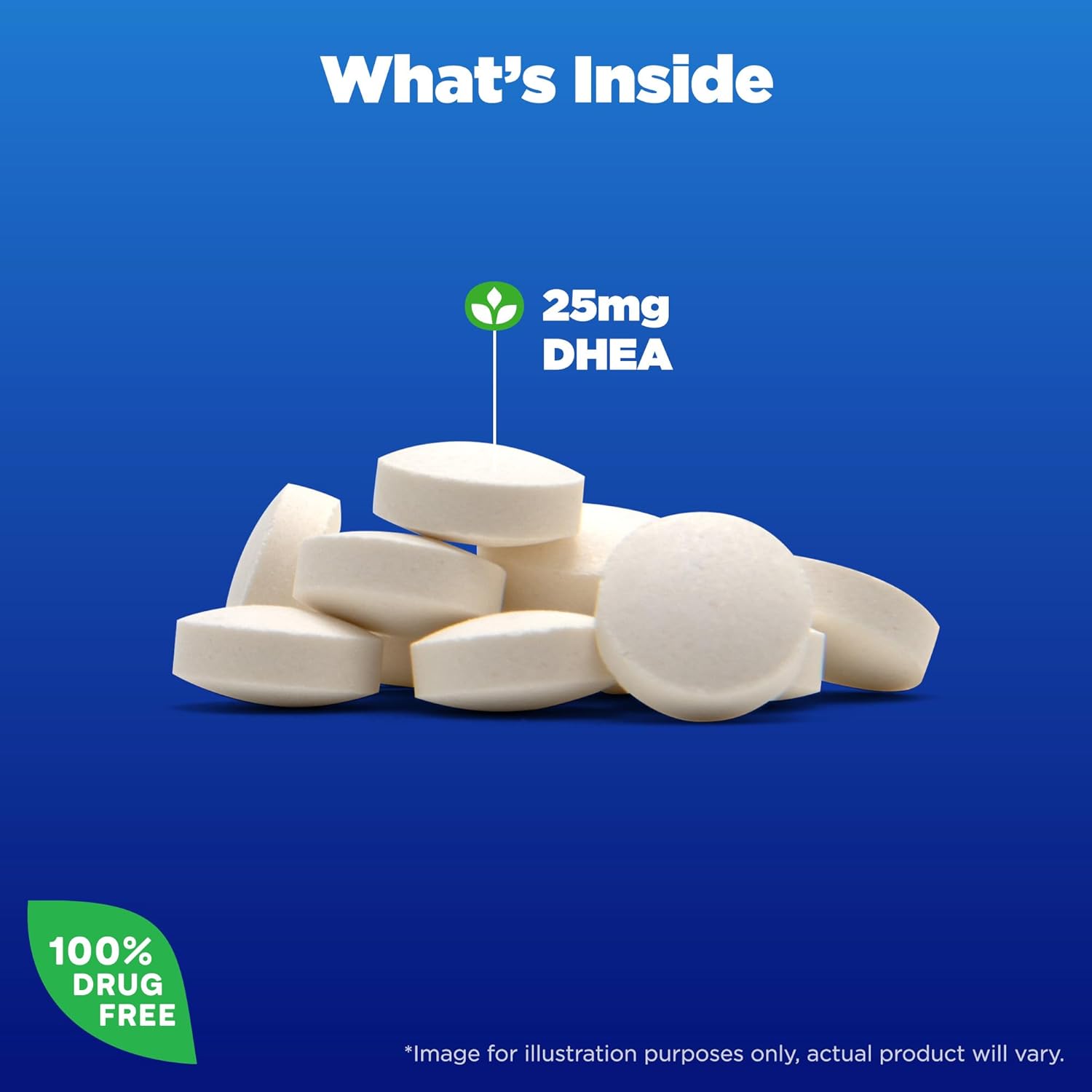 Natrol DHEA 25 mg + Calcium 90 Tablet - Görsel 3