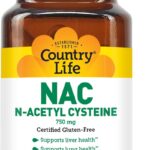 Country Life NAC N-Asetil Sistein 750 mg, 30 Vegan Kapsül