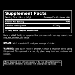 Universal Animal Creatine Monohydrate 300gr - Görsel 2