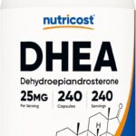 Nutricost DHEA 25mg, 240 Caps - Gluten Free, Soy Free, Non-GMO
