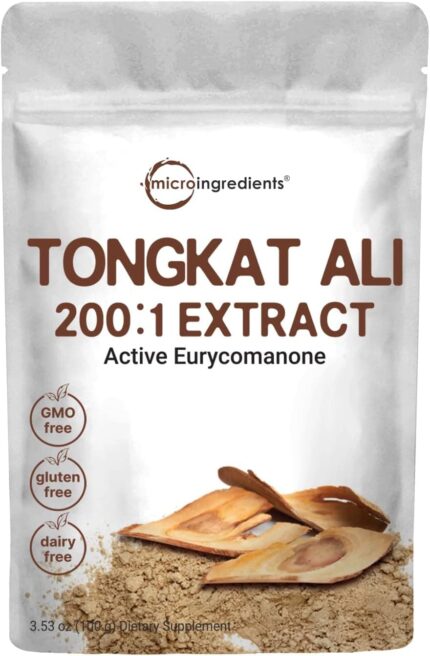 Micro Ingredients Tongkat Ali 200:1 Extract Powder 100 gr - 200 Servis