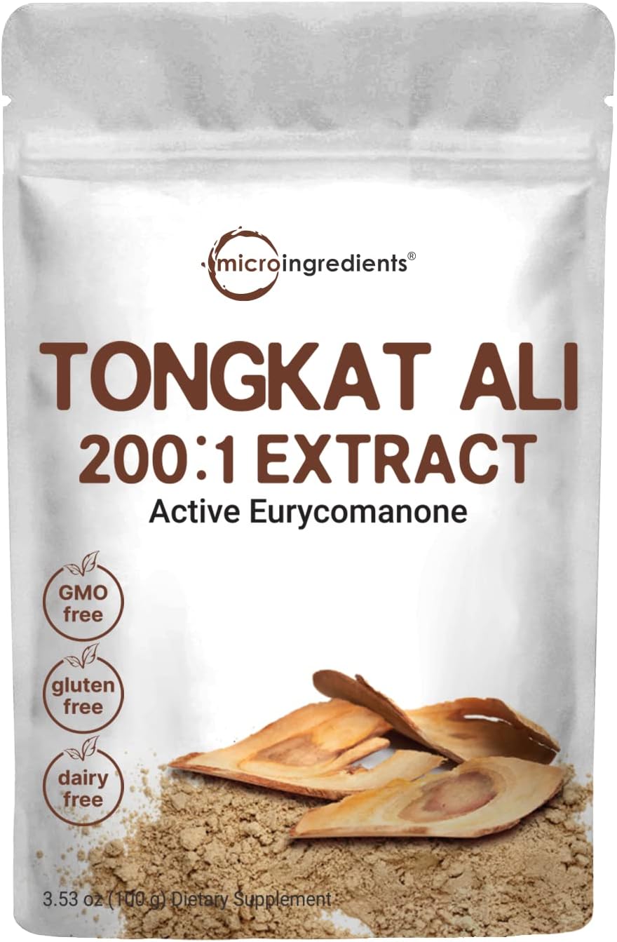 Micro Ingredients Tongkat Ali 200:1 Extract Powder 100 gr - 200 Servis