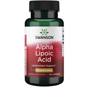 Swanson Alpha Lipoic Acid Antioxidants 100 mg 120 Caps