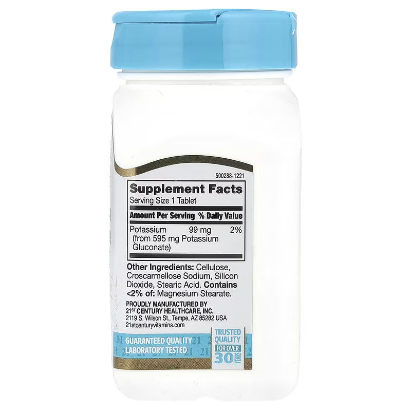 21st Century Potassium Gluconate Mineral Balance Support 595 mg 110 Tablets - Görsel 2