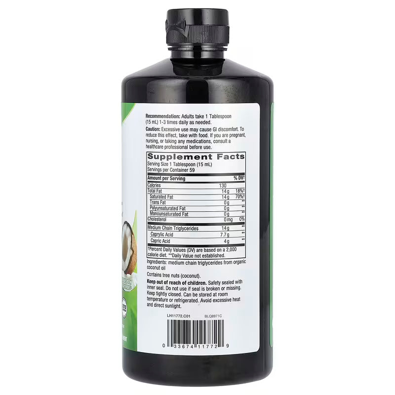 Nature’s Way Organic MCT Oil & Caprylic Acid Weight Management 887 ml