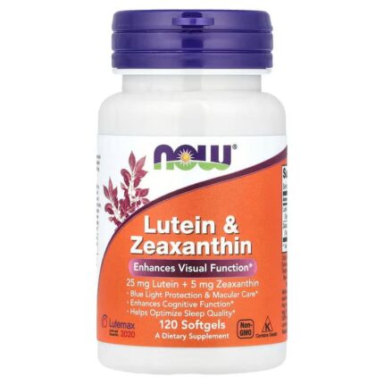 NOW Foods Lutein & Zeaxanthin Antioxidants 120 Softgels