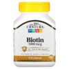 21st Century Biotin Hair + Skin Gluten free 5000 110 Caps