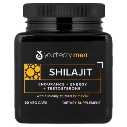 Youtheory Men's Health Shilajit 60 Veg Caps