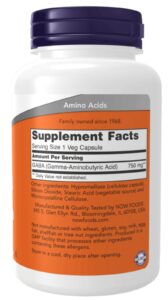 Now Gaba 750 Mg 100 Veg Capsules - Görsel 2
