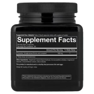 Youtheory Men's Health Shilajit 60 Veg Caps - Görsel 2