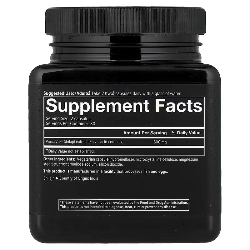 Youtheory Men’s Health Shilajit 60 Veg Caps